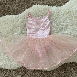Danskin ballerina pink leotard tutu sz 4/5